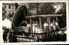 FOTO ANNI '30/'40 - CARRO CARNEVALESCO A SANREMO O VENTIMIGLIA - 