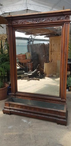 Specchiera antica legno con - specchiera,