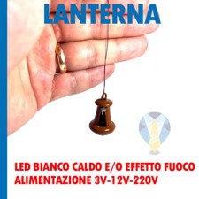 LANTERNA PER PRESEPI PRESEPE DIORAMA MODELLISMO CON LED