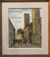 Felice VELLAN (1889 - 1976) - Tarquinia, olio su tela