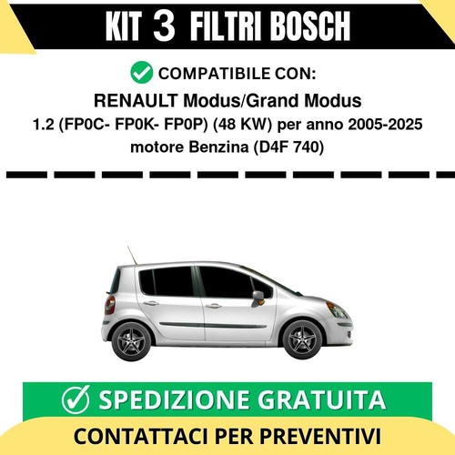 Kit filtri bosch renault - kit, 3