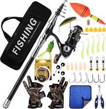 Set Combinato Canna Da Pesca