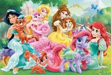 Cialda Ostia ostie per torta festa Le principesse puzzle amici animali disney 3