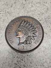 Penny testa di indiano vintage