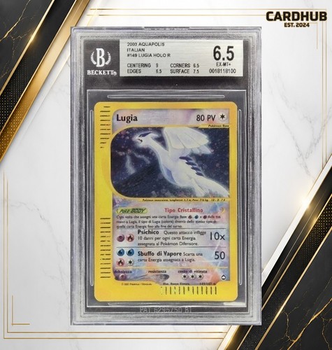 Carta pokemon lugia - carta,