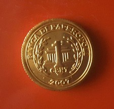 MEDAGLIA DISNEY ZECCA NUMERO 1