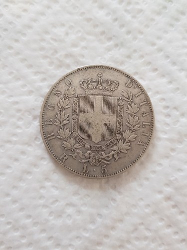 Regno italia lire 1876 - d'italia,