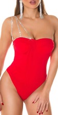 Sexy Body rosso con catenelle-