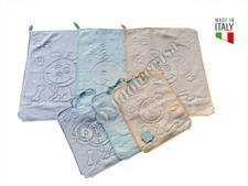 3 BAVAGLINI + 3 ASCIUGAMANO
