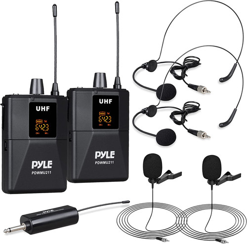 Doppio sistema microfonico uhf - doppio,