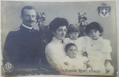 Cartolina famiglia reale casa - famiglia,
