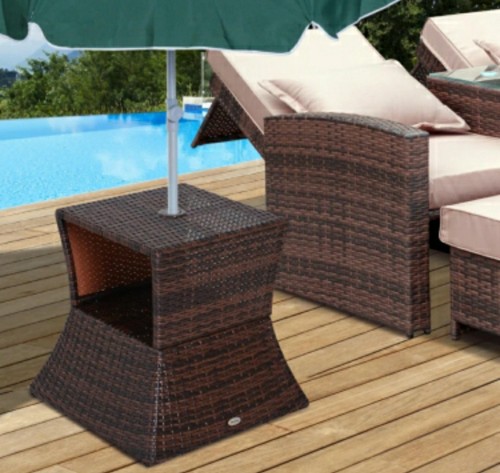 Tavolino esterno rattan - esterno, in