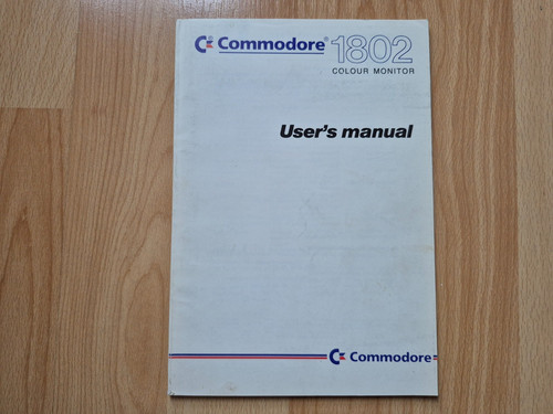 1802 colour monitor user - 1802, user's