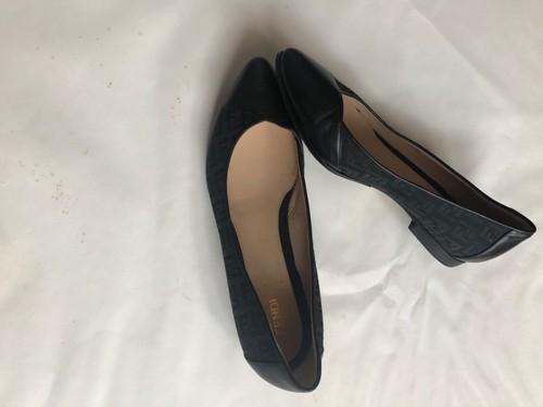 Fendi ballerine pelle logo - ballerine,