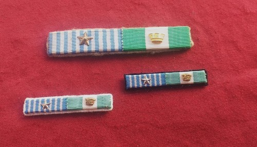 Lotto tre nastrini vintage - lotto,
