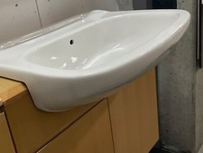 LAVABO SEMINCASSO A 1 / 3 FORI MADE IN ITALY  CON DIFETTO V FOTO 9-15