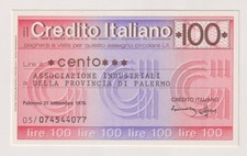 Miniassegni  CREDITO ITALIANO