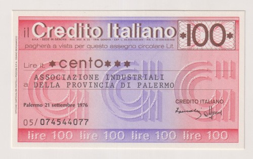 Miniassegni credito italiano - miniassegni,