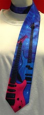 Gitarre pink Krawatte