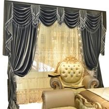 Tenda in pizzo ricamato