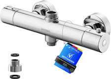 G17005 Berlin-Rubinetto Miscelatore Termostatico per Sistema-Colonna Doccia, Cro