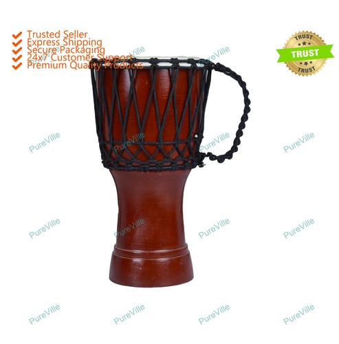 Tamburo djembe africano blu - tamburo,