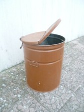 Bidone scatola in latta vintage per riserva annuale di olio da cucina