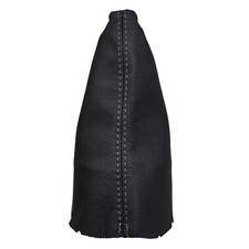 TOYOTA YARIS (2008-2010) Cuffia Leva Cambio Vera Pelle - Cuciture Grigio