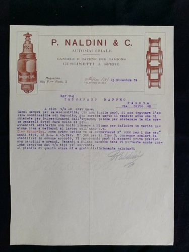 Carta intestata milano naldini - carta,