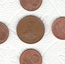 JERSEY    RARA  MONETA   1    PENNY      1988