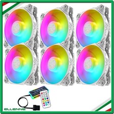 ✅6X VENTOLE BIANCHE LED ARGB