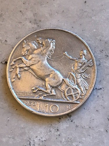 Lire biga 1930 regno d - lire,
