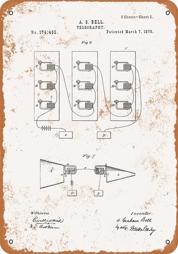 Insegna metallo 1876 - in,
