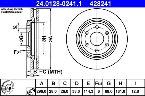 Disco freno ventilato - 2x,