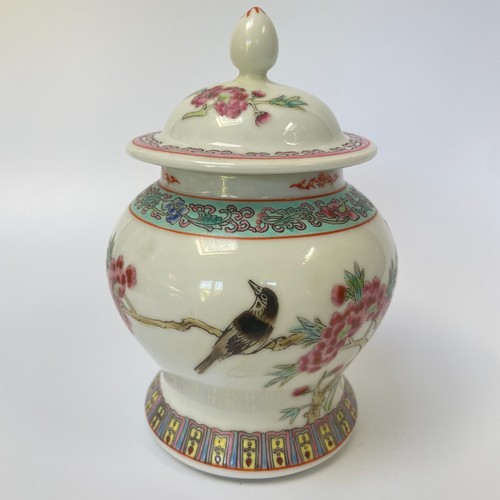 Vaso porcellana rosa famiglia - vaso,
