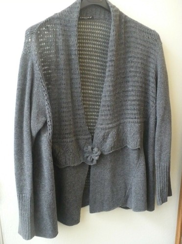 Maglia grigia lavorata con - maglia,