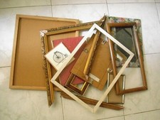 CORNICI CORNICETTE VARIE DIMENSIONI LOTTO STOCK 10 PEZZI 