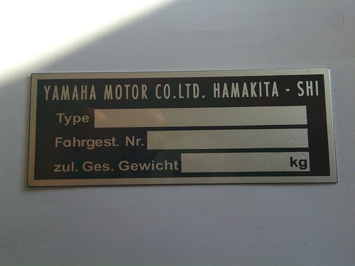 Targa yamaha moto bike quad - moto,