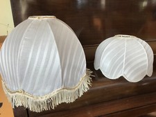 Coppia di paralumi bianco