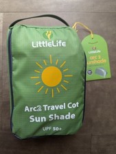 Littlelife Arc2 Lettino da Viaggio Parasole Upf 50 Vacanze Estive Campeggio Neonati