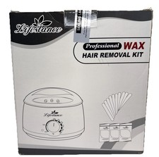 Lifestance Kit Ceretta Nero Scaldacera Depilazione Nuovo In Scatola Aperta