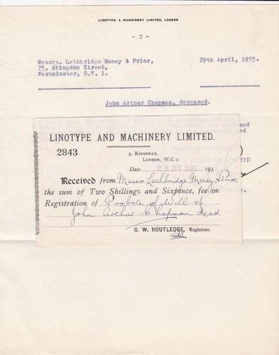 Linotype and machinery - linotype,