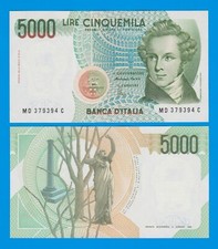 Italy 5000 lire 111c 1985 - lire,