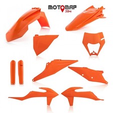 Full Kit Plastiche Acerbis Ktm Exc F Excf 250 350 450 500 2022 2023 Arancio 2