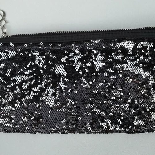 Borsa trucco paillettes
