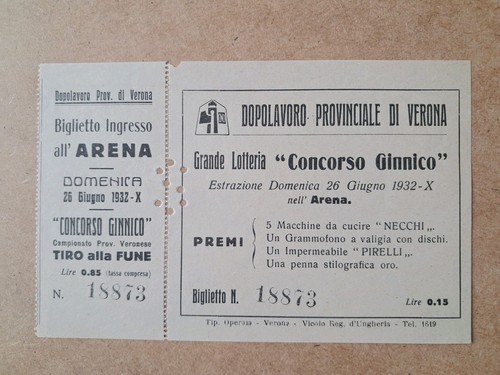 Biglietto lotteria concorso - ,