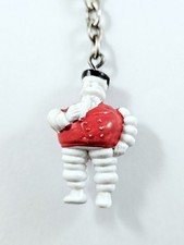 Portachiavi - Michelin Originale Vintage 1960s Bibendum Figurina Alsace Garage