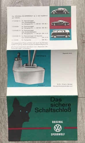 Depliant volkswagen blocco - depliant,