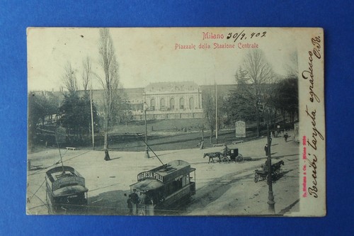 Cartolina milano piazzale - cartolina,