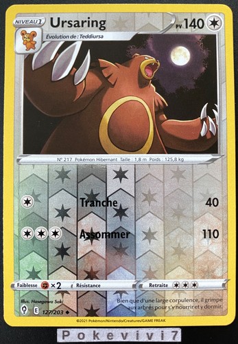 Carte pokemon ursaring 127 - pokemon,